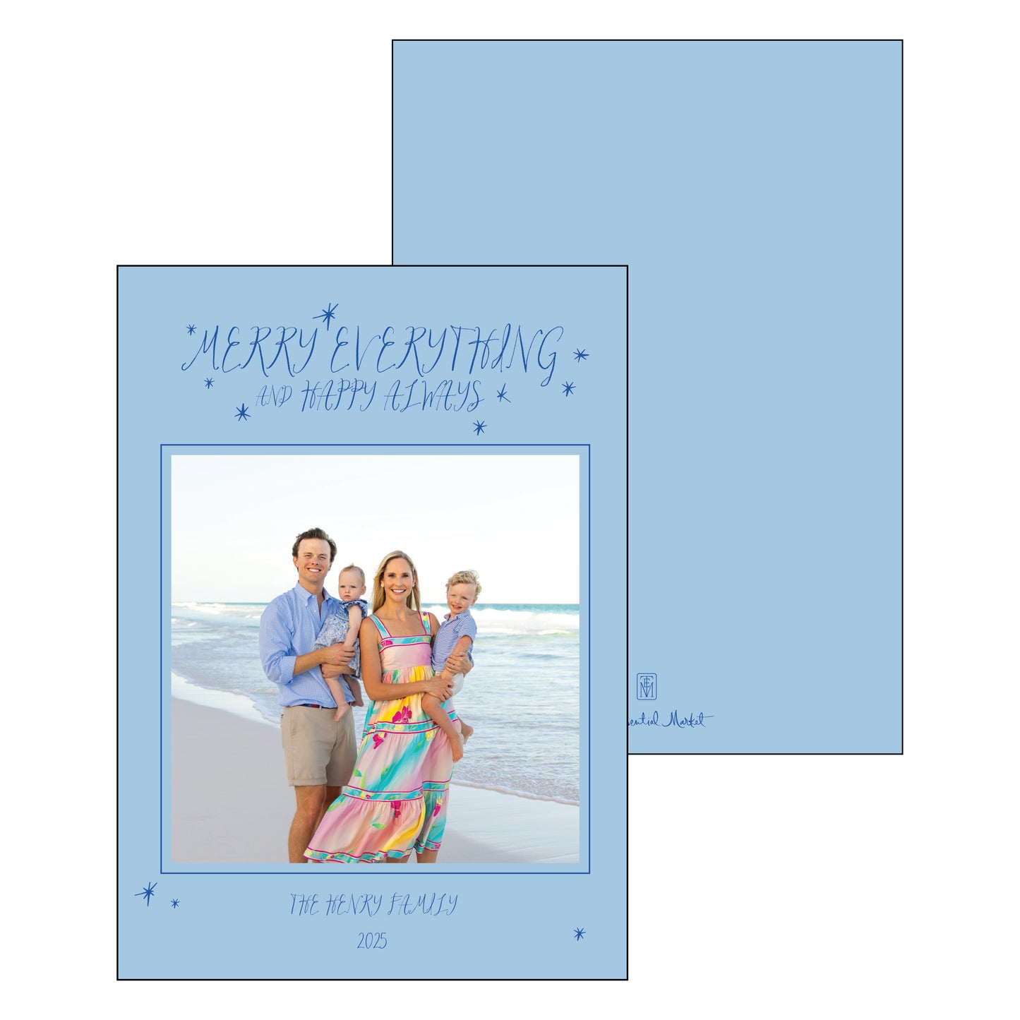 merry everything | holiday card | digital printed