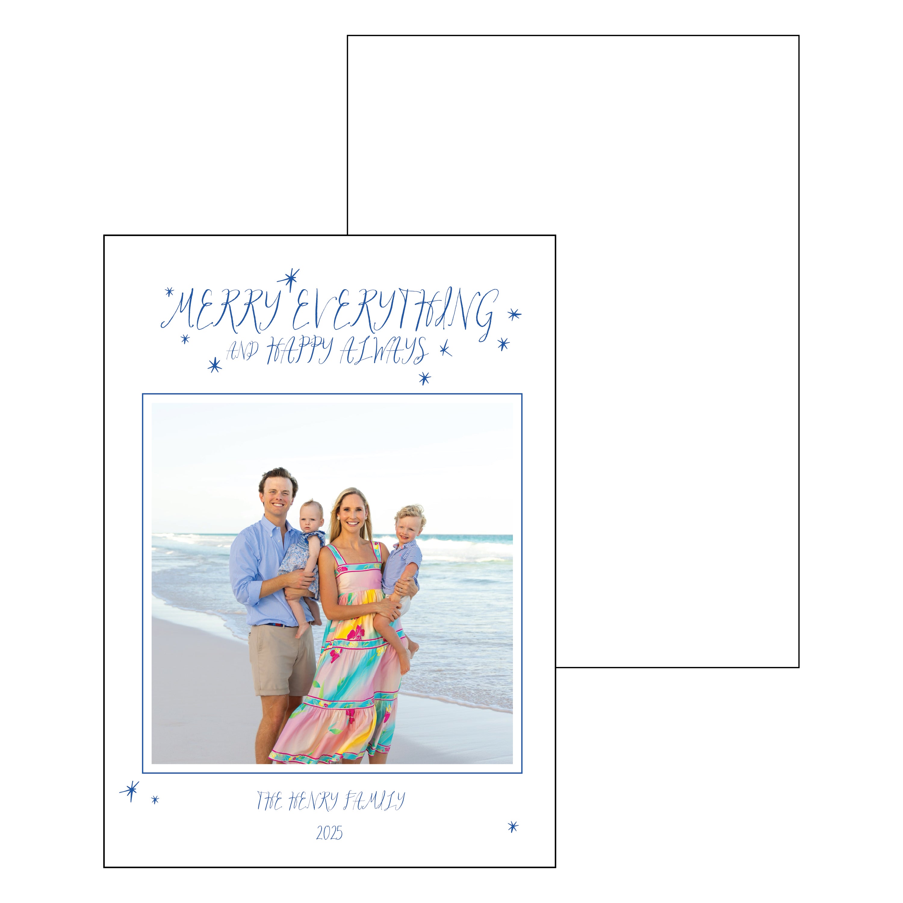 merry everything | holiday card | letterpress