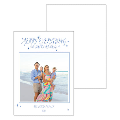 merry everything | holiday card | letterpress