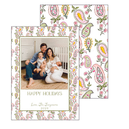 paisley print | holiday card | cedar street