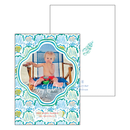 seashell | holiday card | mesh by alex