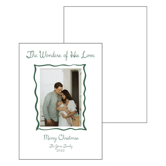 squiggle frame | holiday card | letterpress