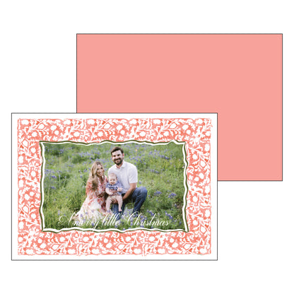 watercolor floral red | holiday card | mesh by alex