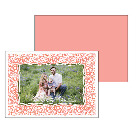 watercolor floral red | holiday card | mesh by alex