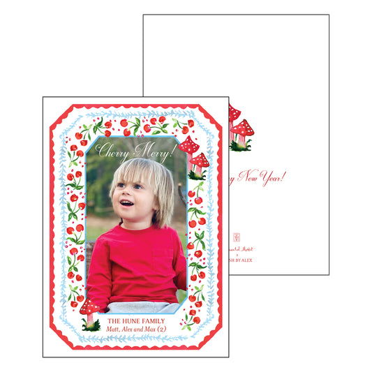 woodland cherry | holiday card | mesh by alex