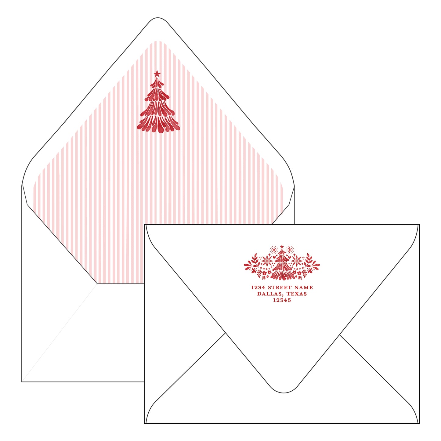 christmas otomi red | holiday card | bethany kelm