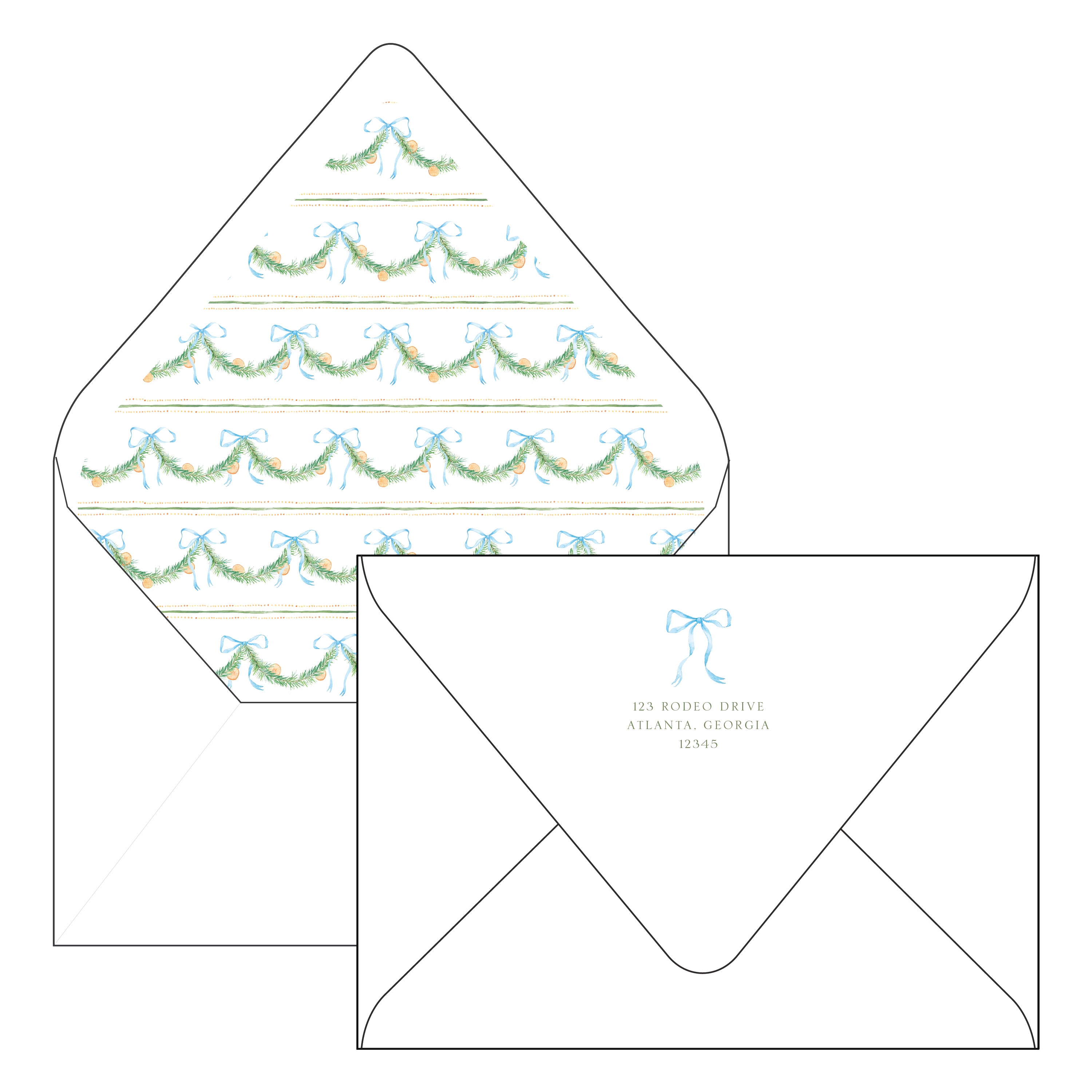 citrus pine | holiday card | bayberry kate