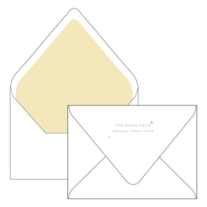 fa la la script | holiday card | foil-stamped