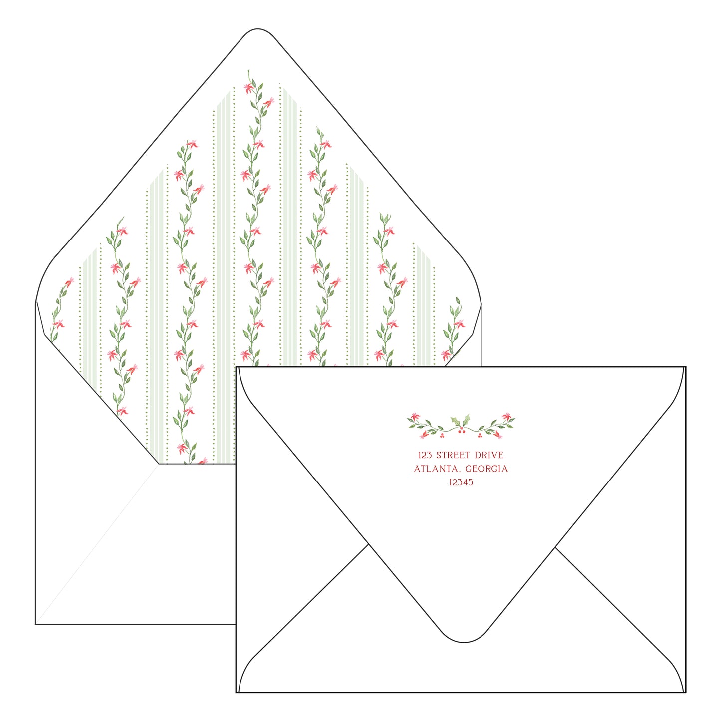 holly crest | holiday card | bayberry kate