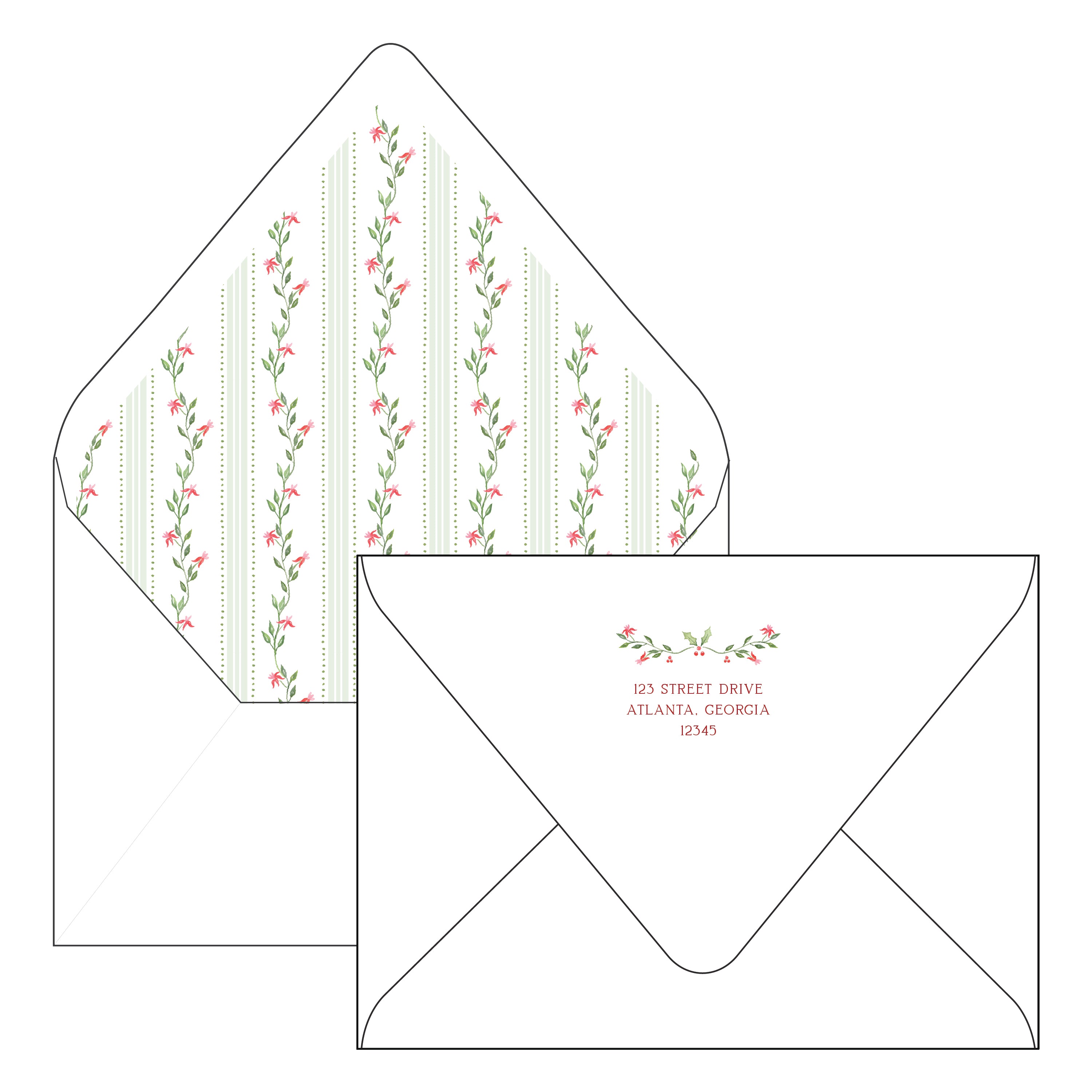 holly crest | holiday card | bayberry kate