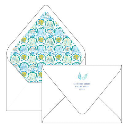 seashell | holiday card | mesh by alex