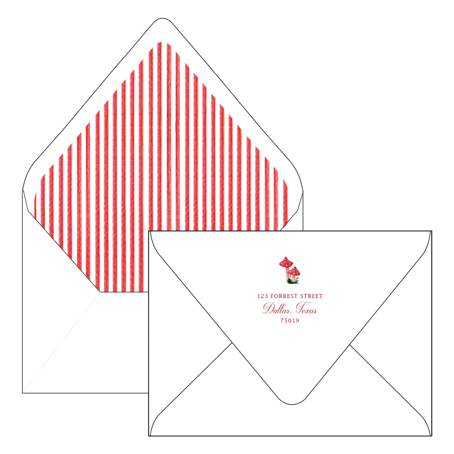 woodland cherry | holiday card | mesh by alex