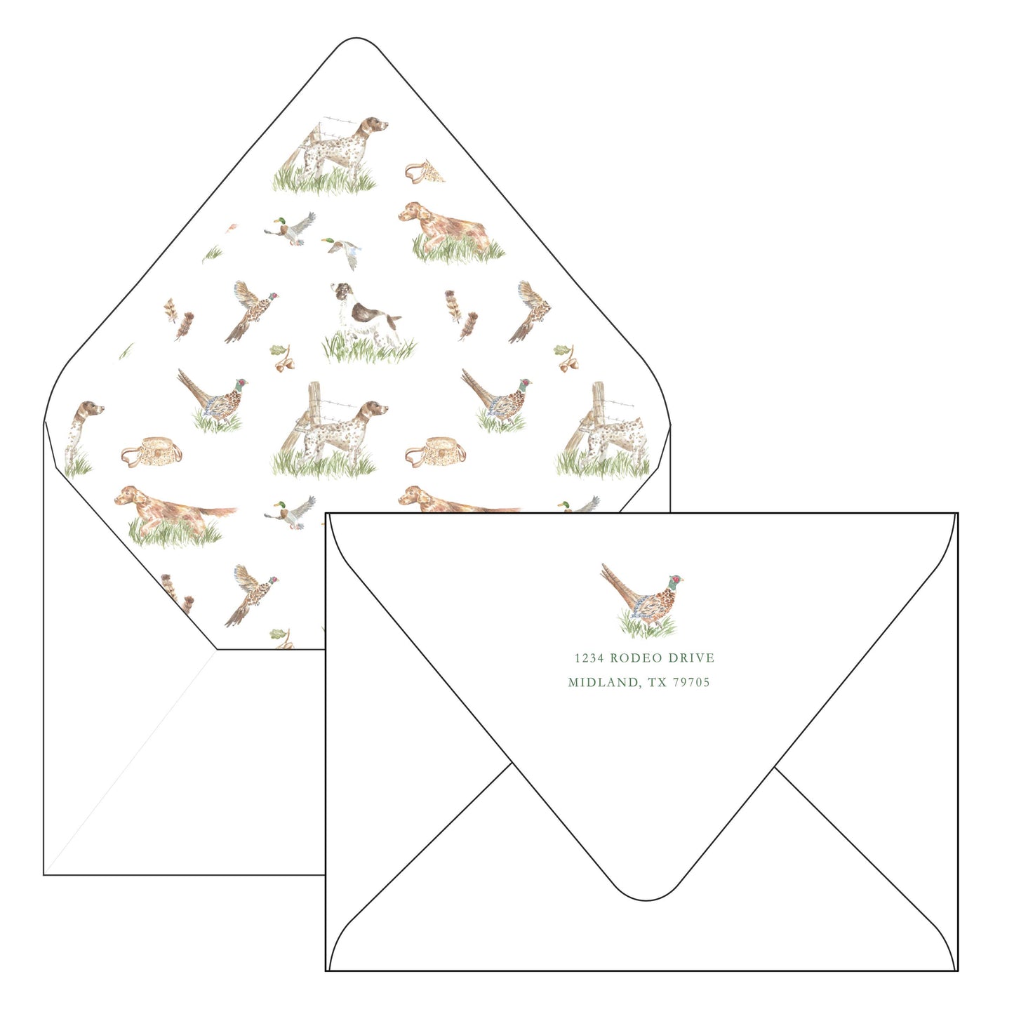 bird dogs | holiday card | pearly gates