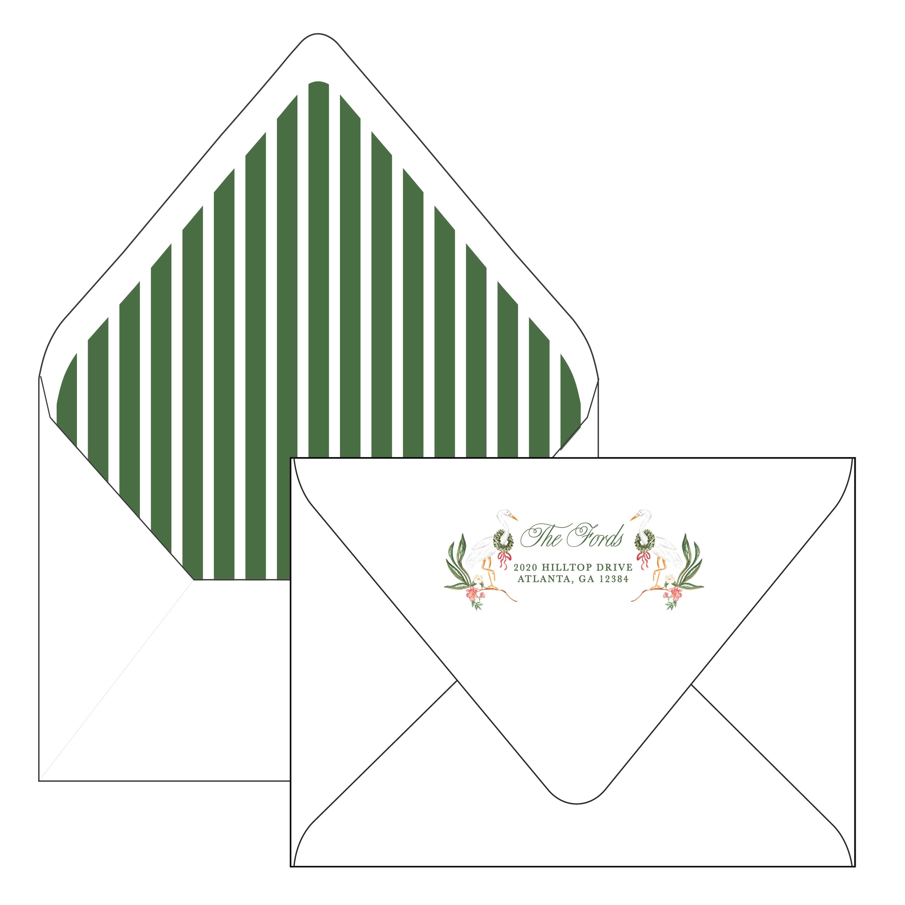 crane | holiday card | pearly gates designs
