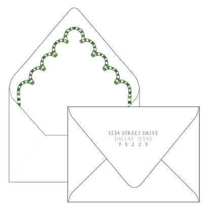 green and white christmas | horizontal | holiday card | mesh by alex