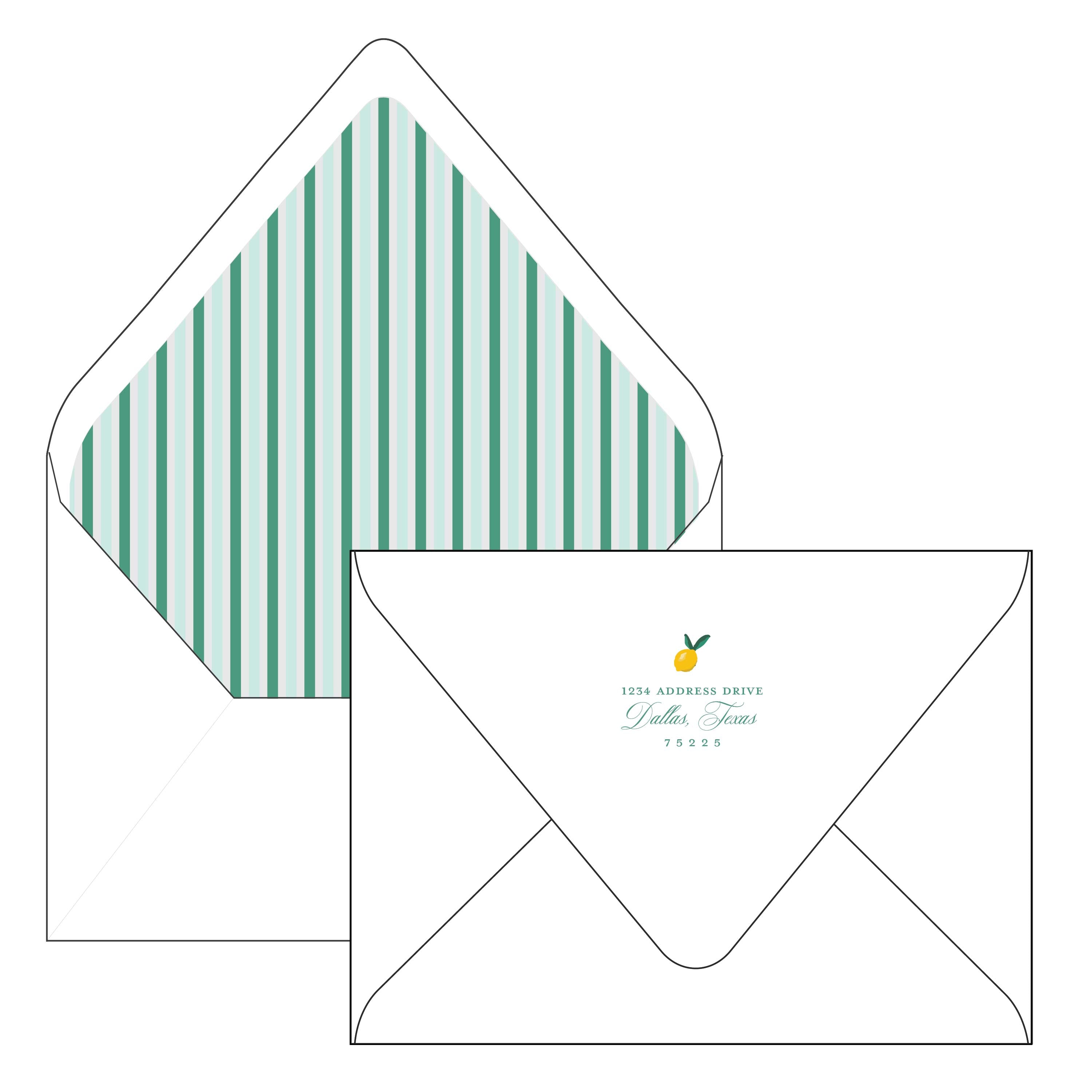 the lemon garden | holiday card | digital printed