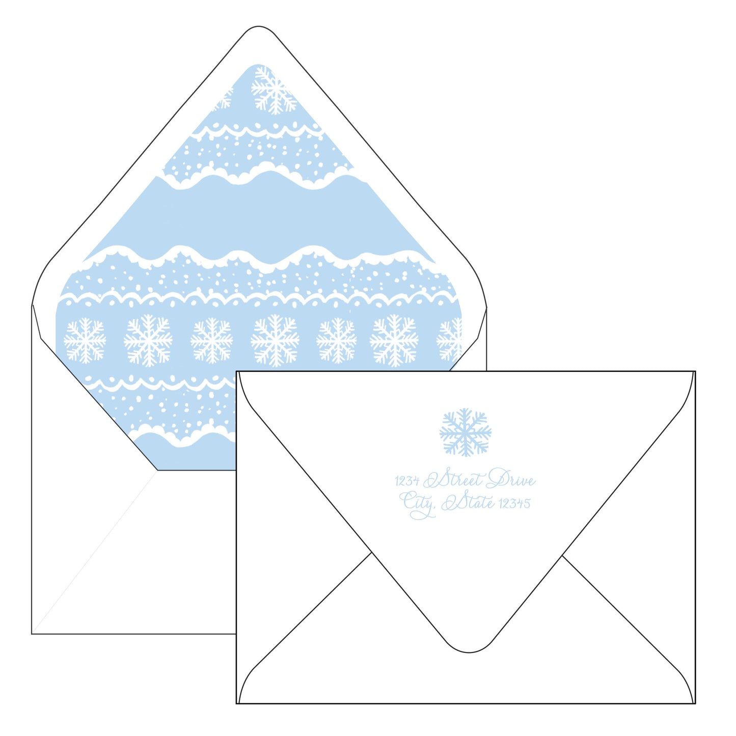 snowflakes | holiday card | pearly gates designs