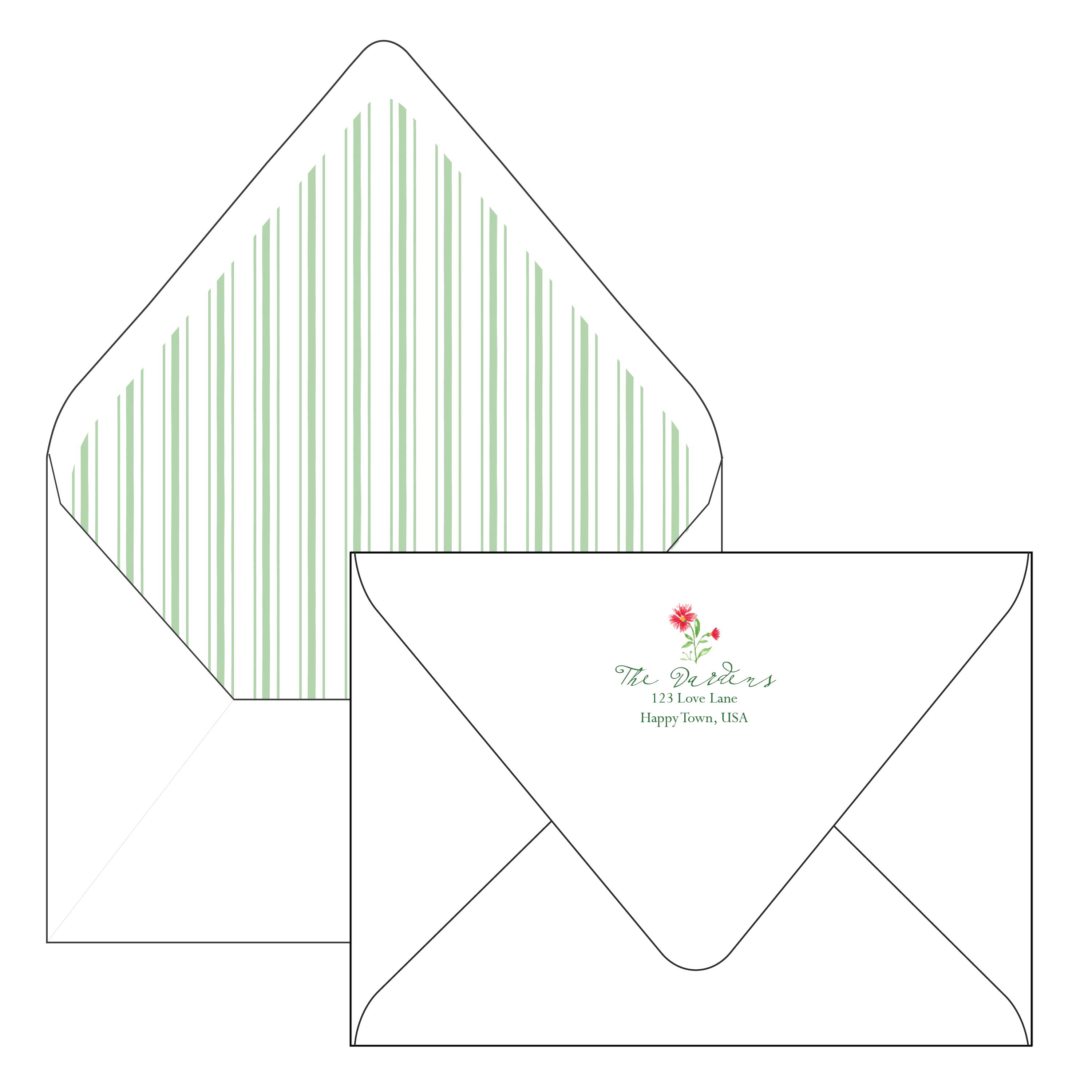 whimsical garden | landscape | holiday card | elaina fagan design
