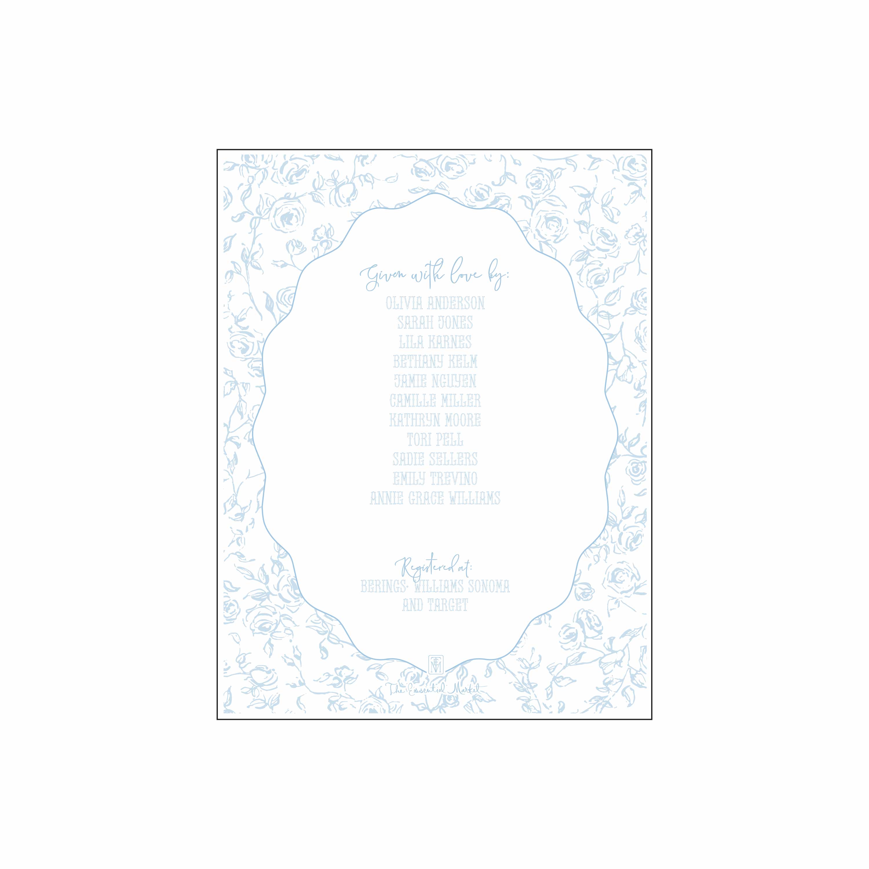 something blue | invitation