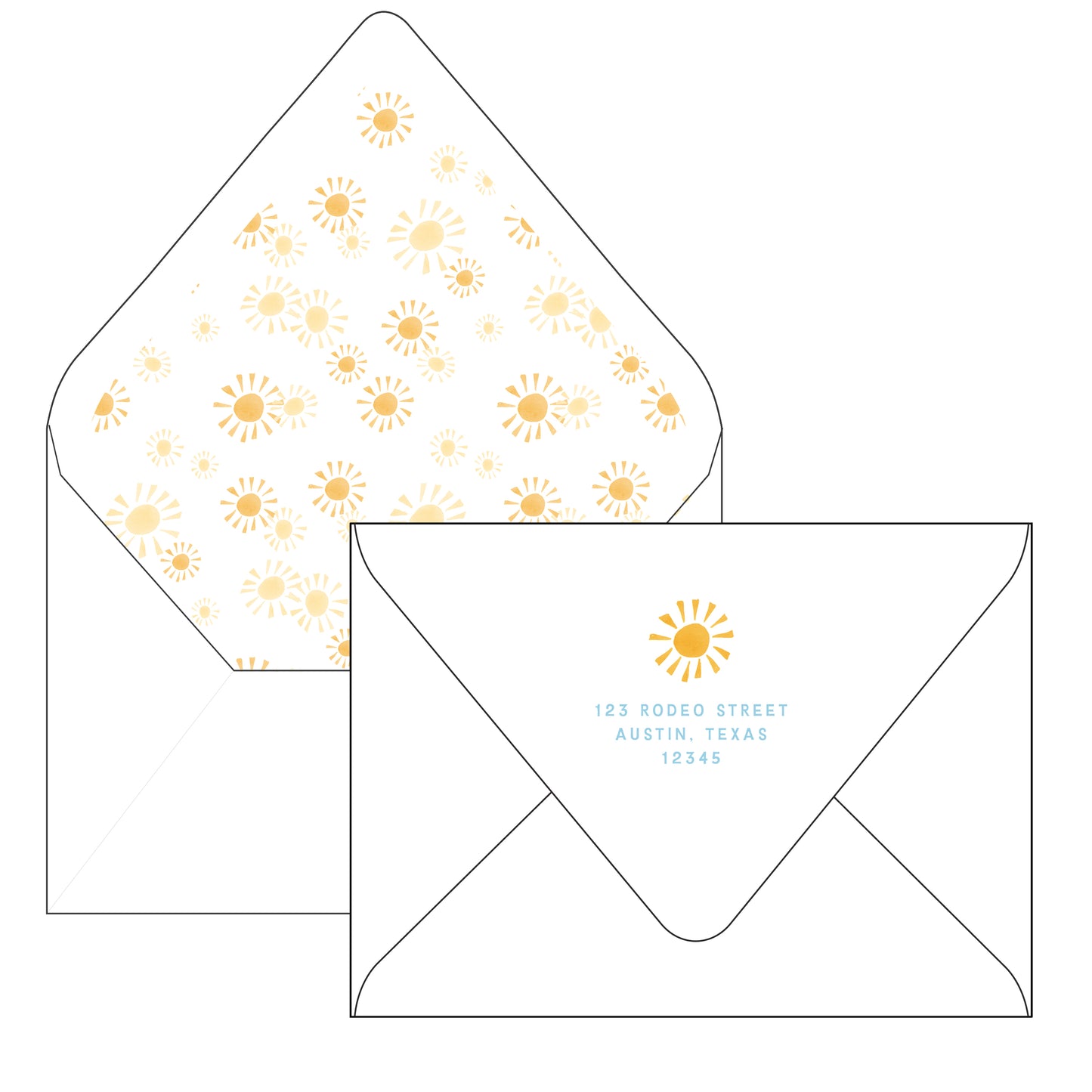 sunshine blue | invitation