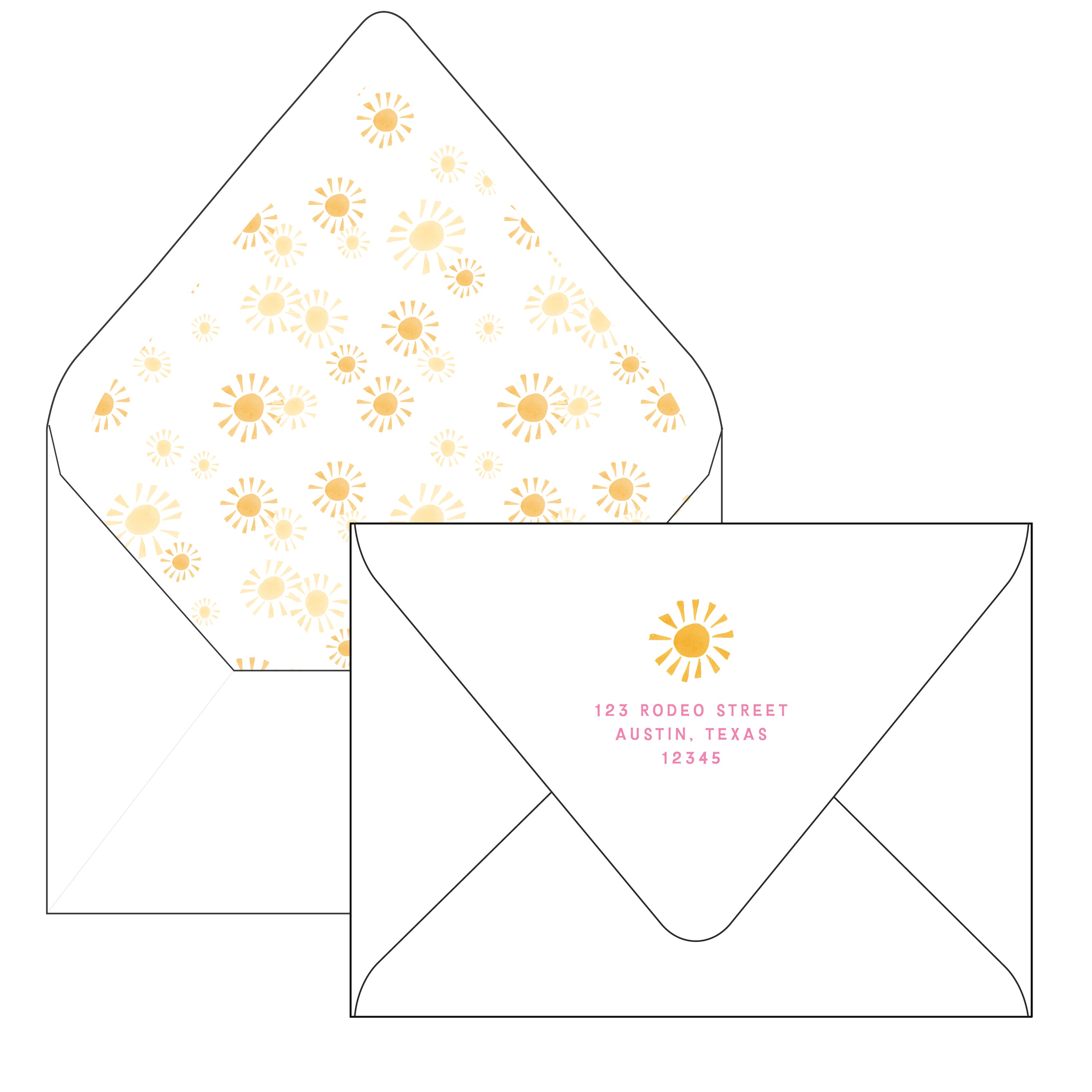 sunshine pink | invitation