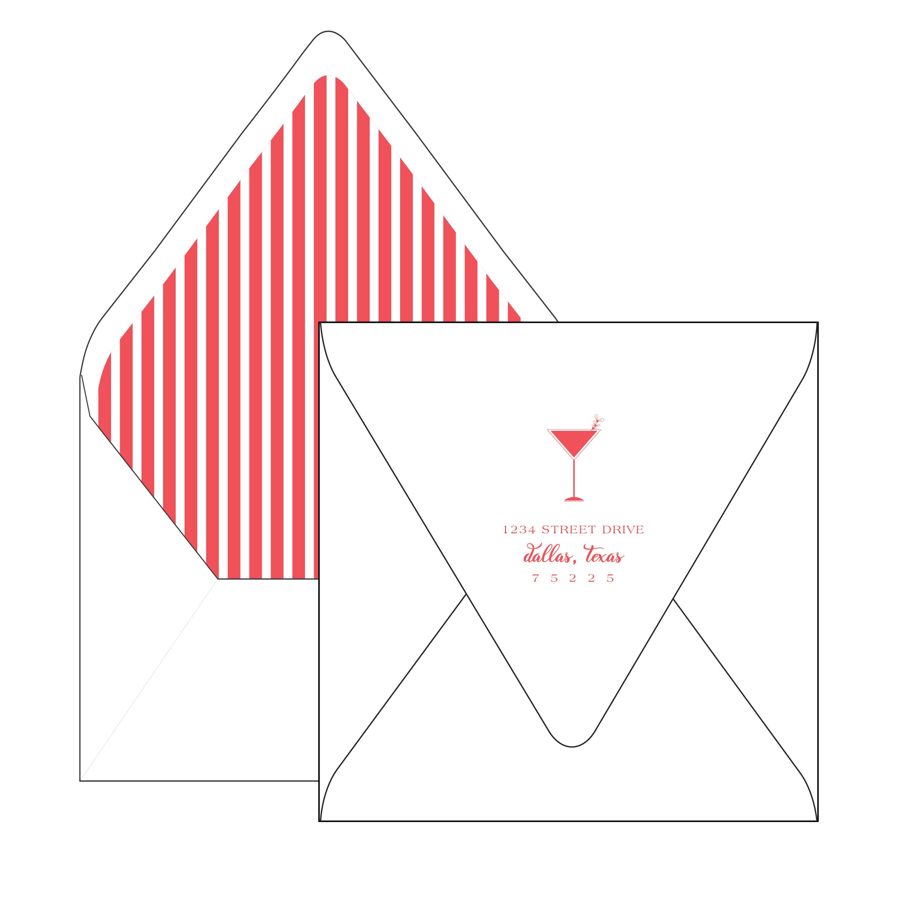 holly jolly cocktail party | invitation