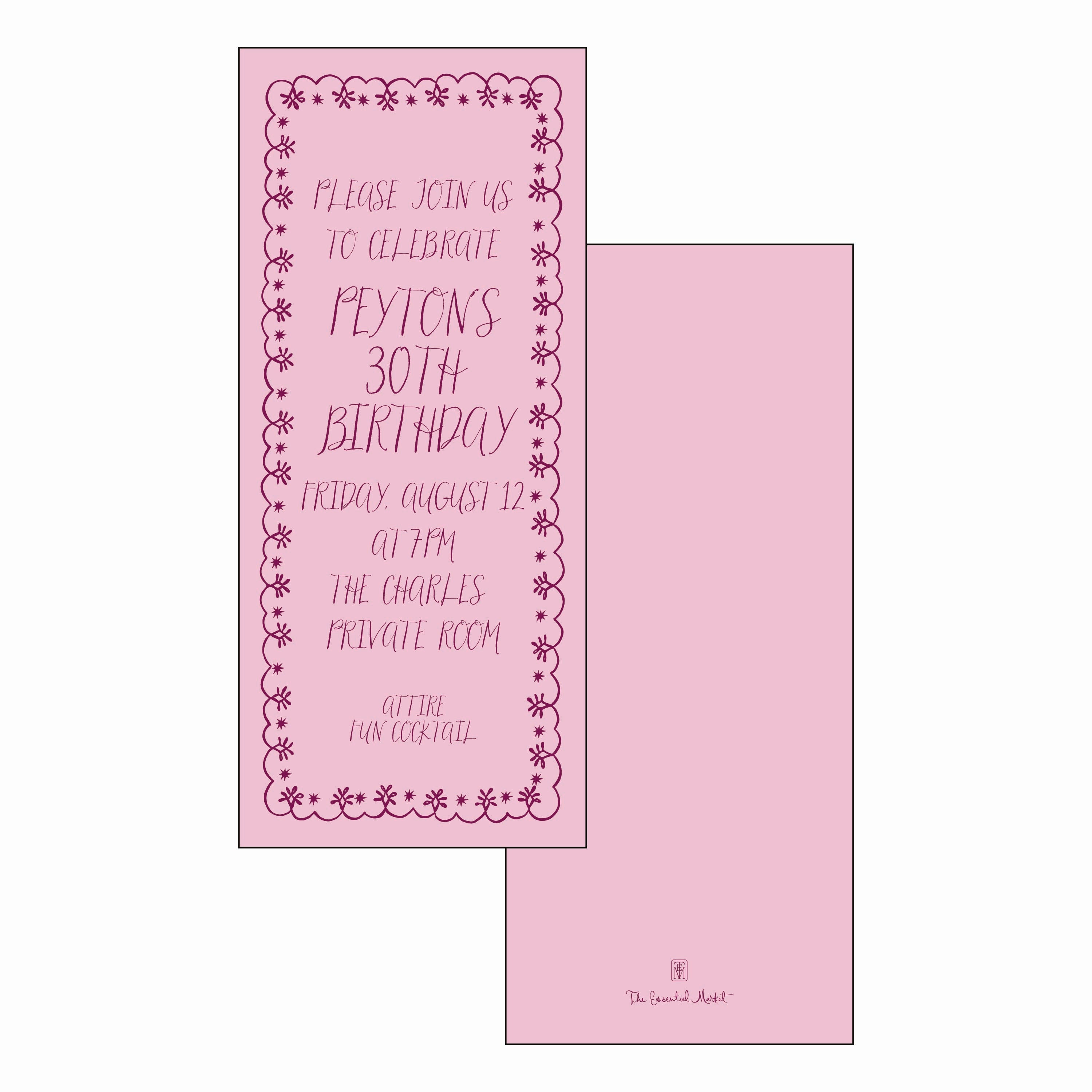chic soiree | invitation