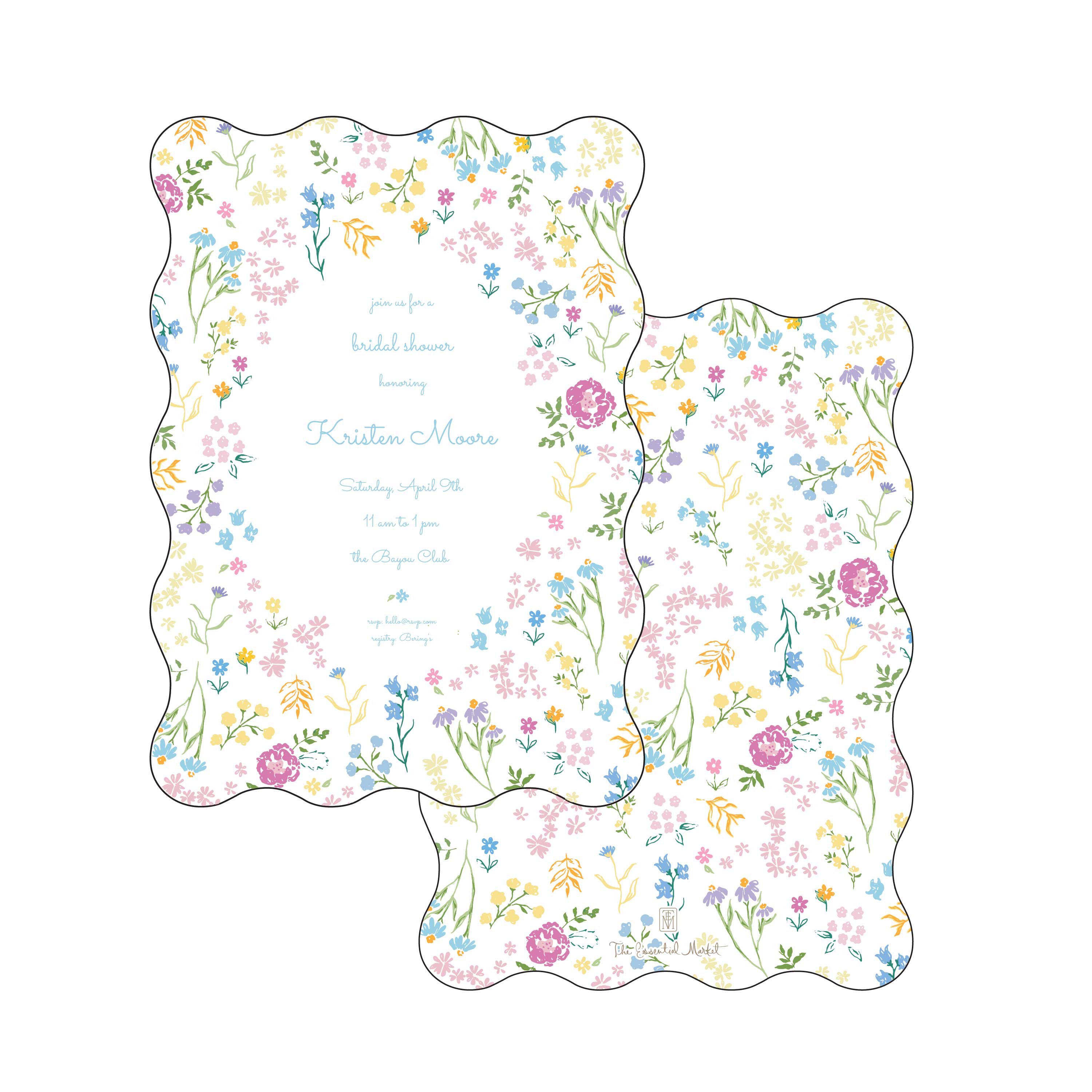 floral shower | invitation