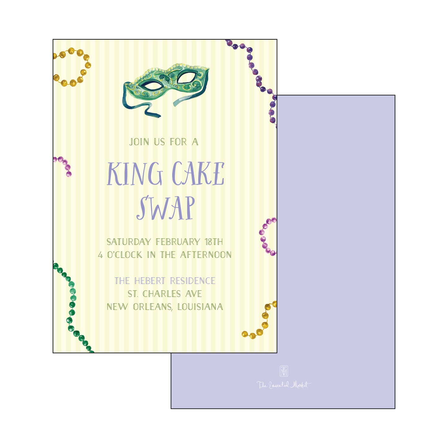 mardi gras | invitation