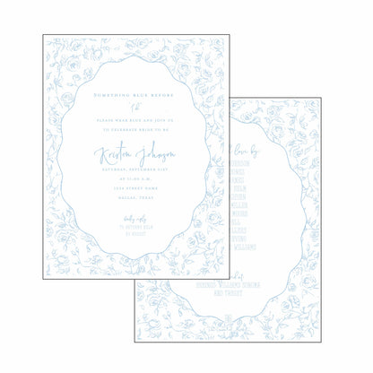 something blue | invitation