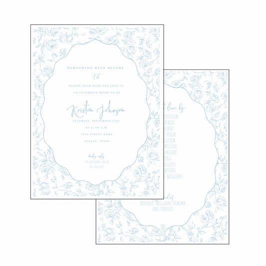 something blue | invitation