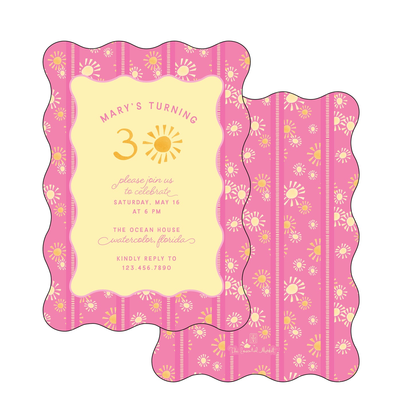 sunshine pink | invitation