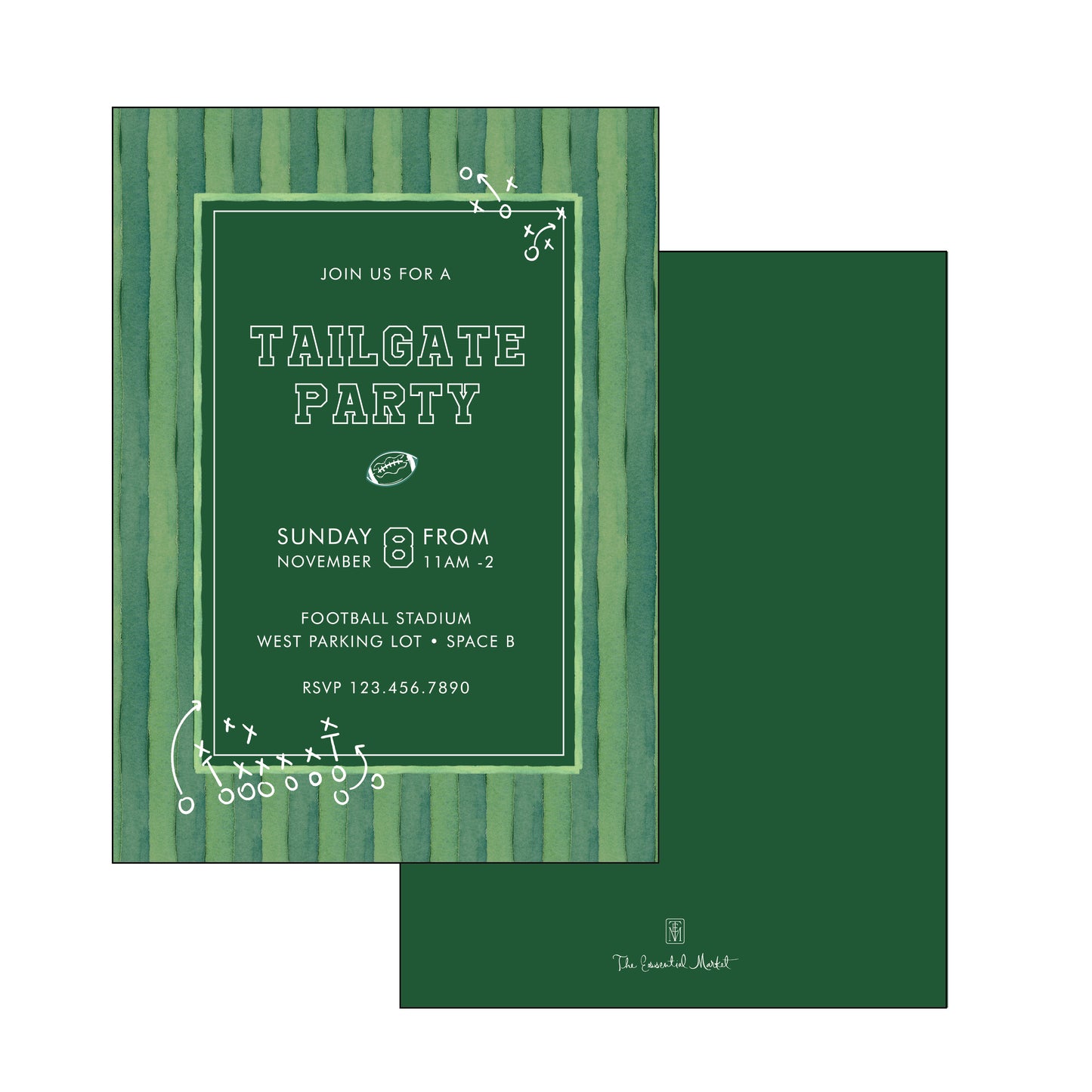 football | invitation