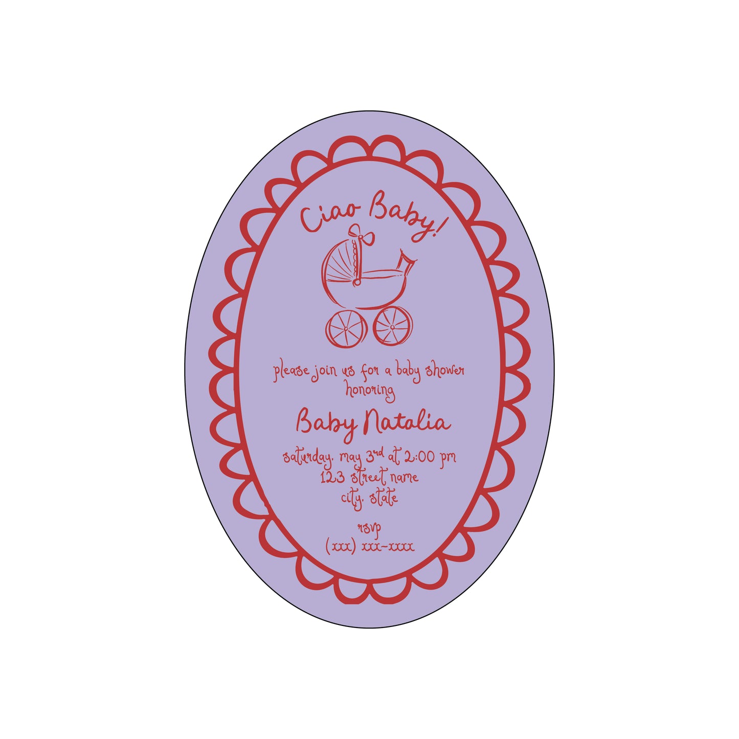 ciao baby | invitation