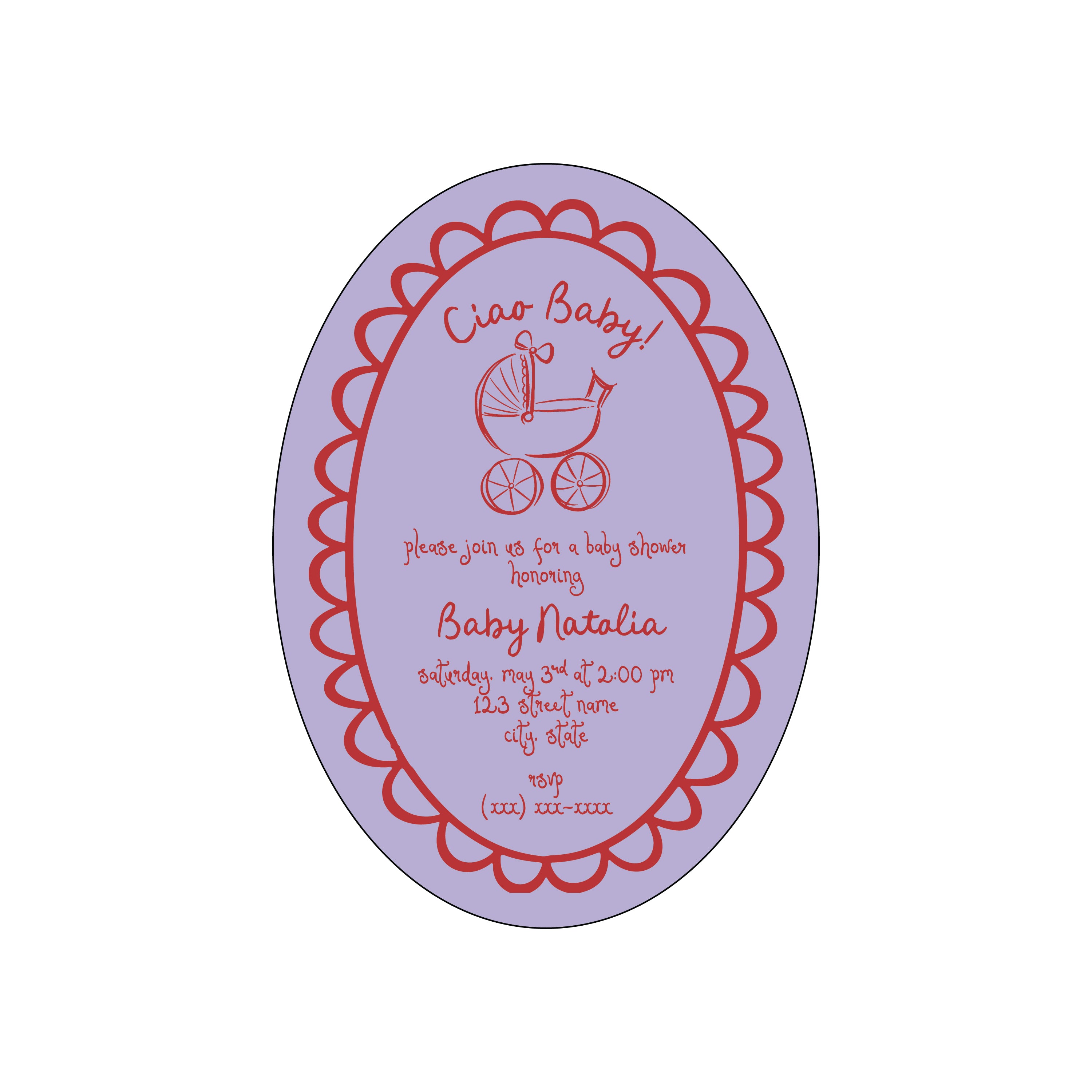 ciao baby | invitation