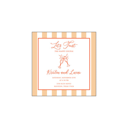 let's toast | invitation