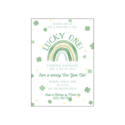 lucky one | invitation