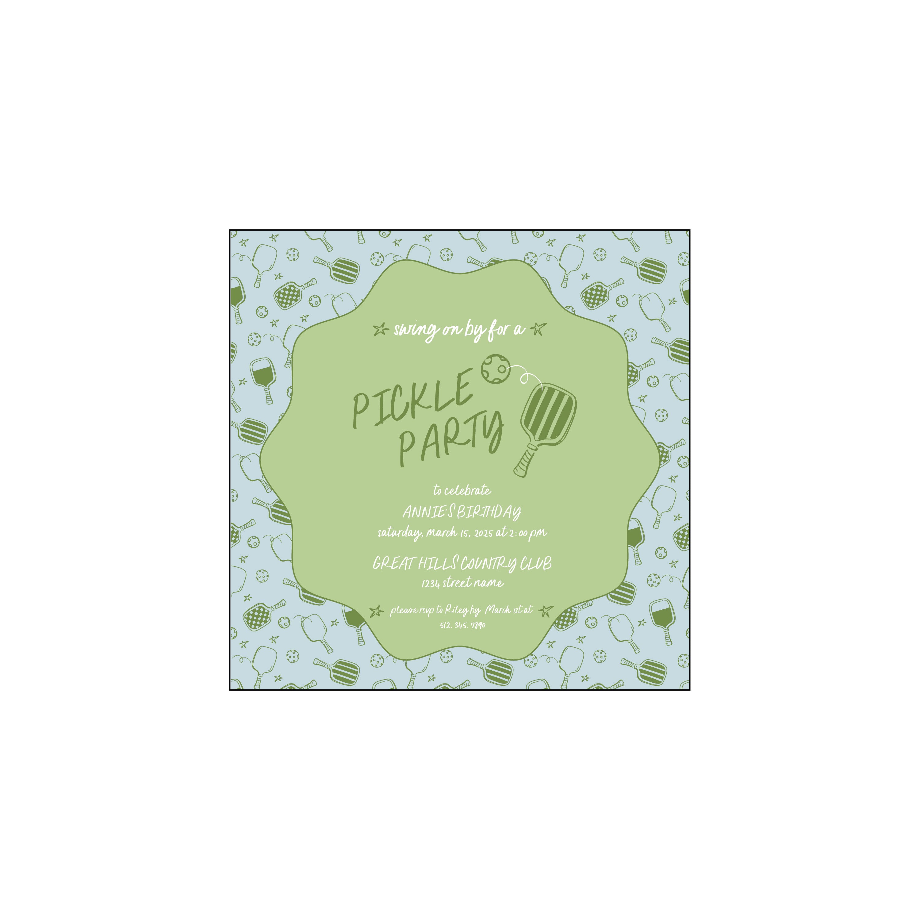 pickle party | invitation