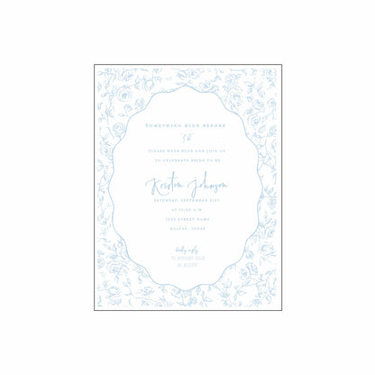 something blue | invitation