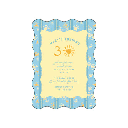 sunshine blue | invitation