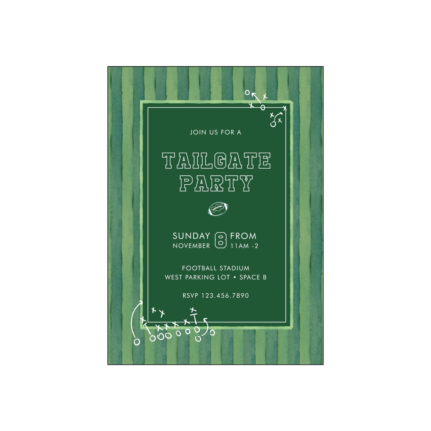 football | invitation