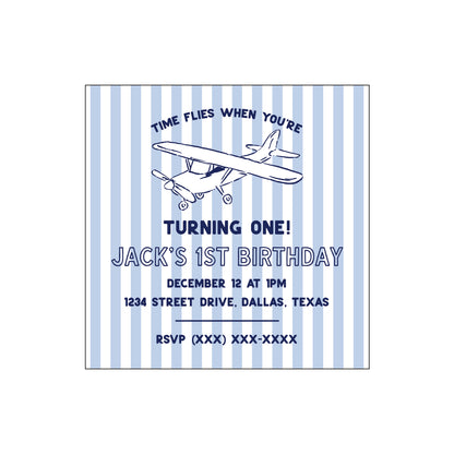 time flies | invitation