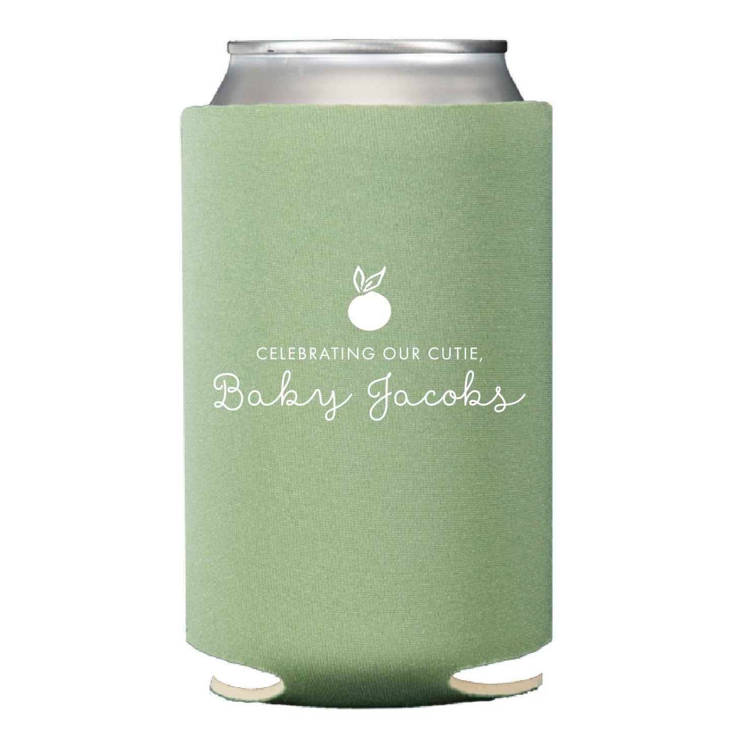 cutie baby shower | can cooler