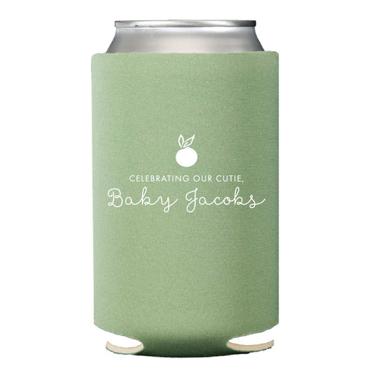 cutie baby shower | can cooler