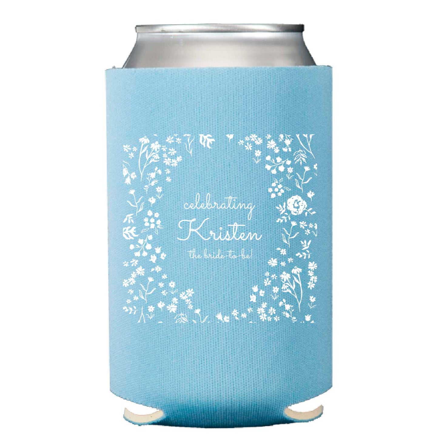 floral shower | can cooler