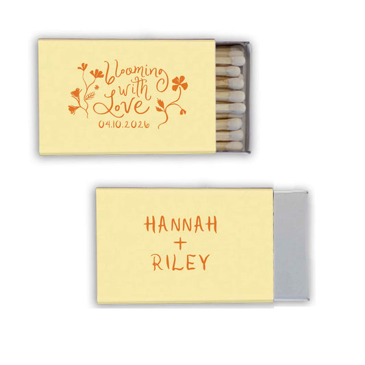 blooming with love | matchboxes