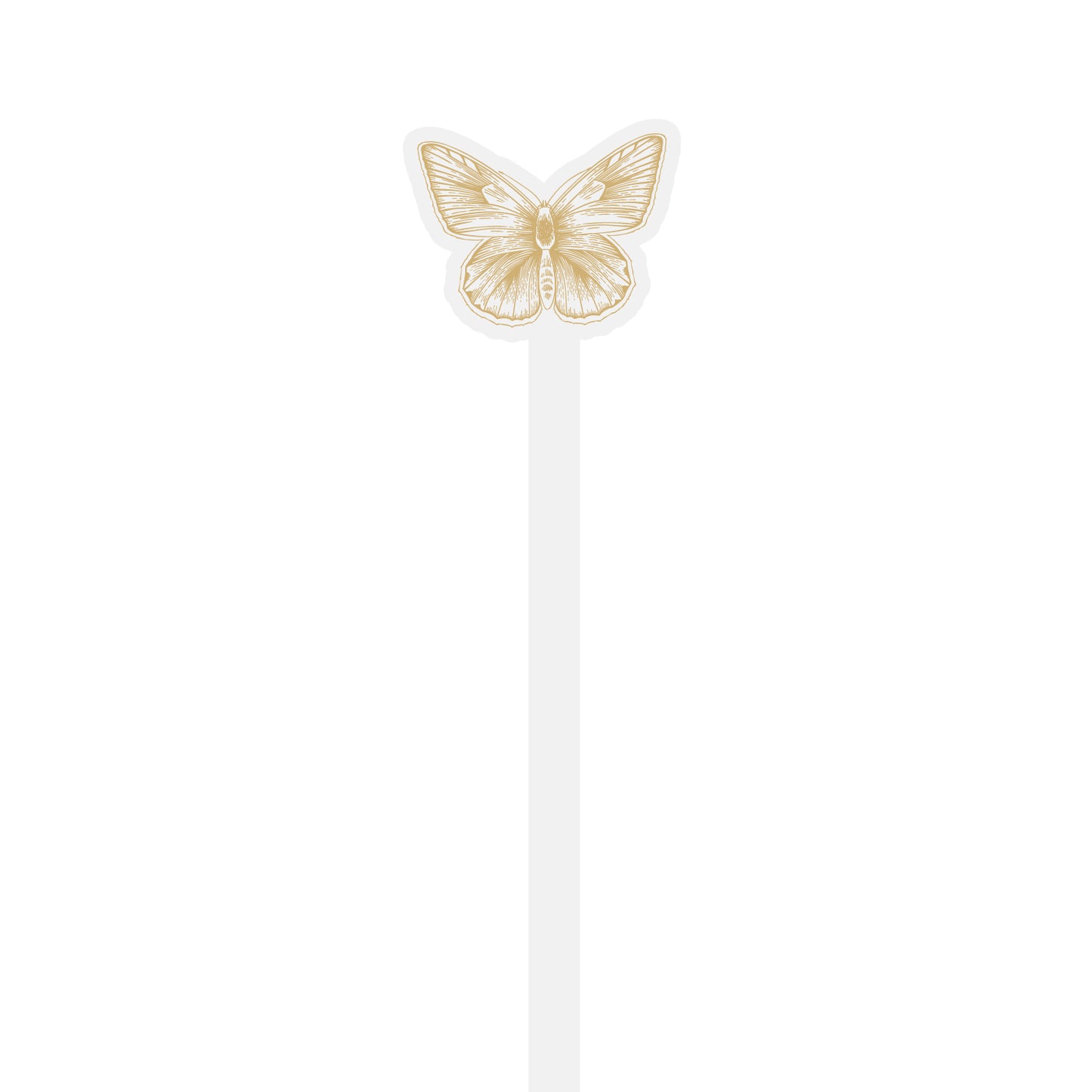 butterfly shape personalized stir sticks