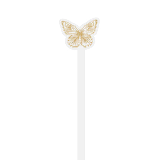 butterfly shape personalized stir sticks