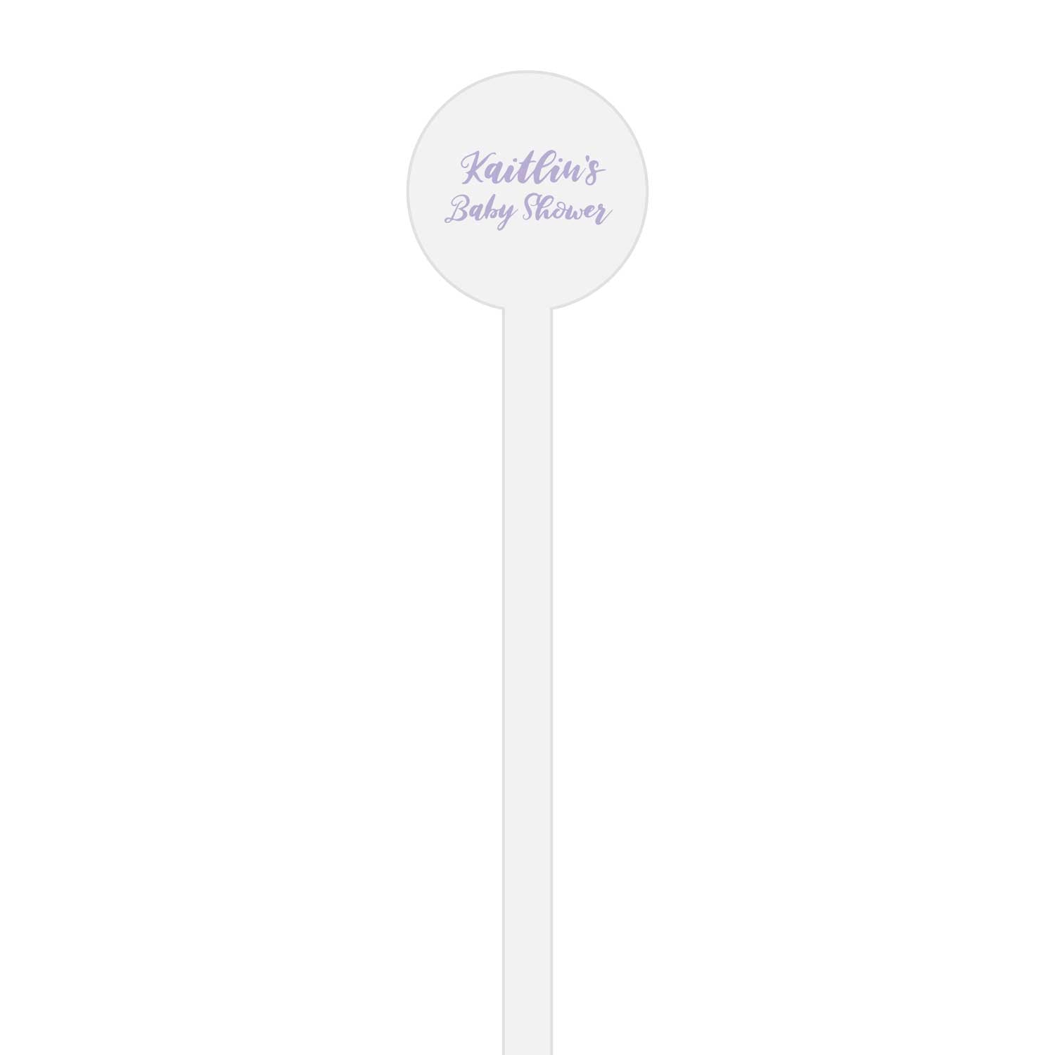 colorful baby | stir stick | wooden or acrylic round
