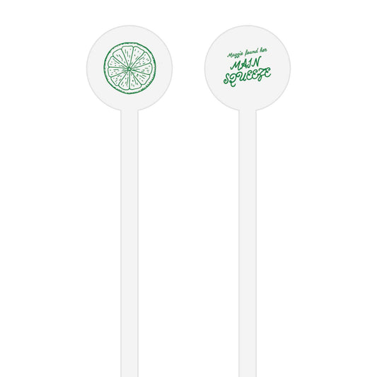 margs & matrimony | stir stick | wooden or acrylic round